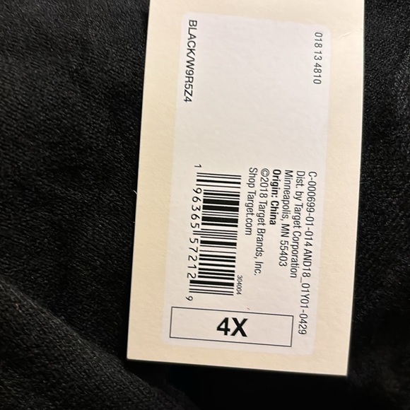 Black button up v neck sweater - Picture 2 of 2